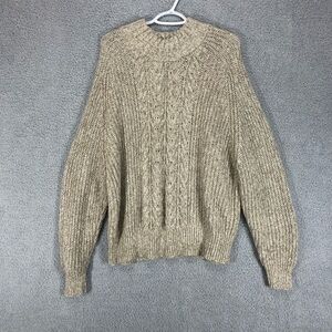 Cable Knit Crewneck Pullover Sweater Size XXL Chunky Casual Comfort